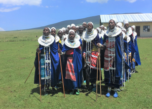 The Mothers of the preschool children singing and dancing, songs of thanks